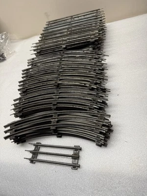 LOT of 60 Train Tracks 3-Rail 027 Marx 32-straight, 28 Curved - Image 1 of 4