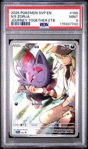 N's Zorua #189 Journey Together ETB Promo Pokemon PSA 9 - Picture 1 of 2