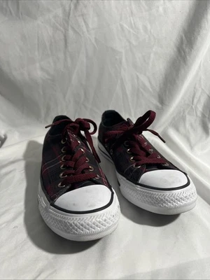 Converse All Star женщин S 6,5 красный клетку низкий кроссовок повседневный комфорт классическая обувь - Изображение 1 из 4