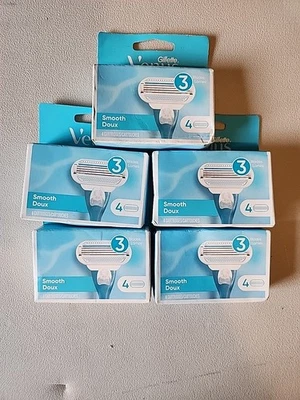 Cartuchos de afeitar de repuesto de hoja de afeitar lisa Gillette Venus, lote de 4 unidades de 5 Foto 1 de 2