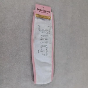 Diadema Juicy Couture Spa Rosa Blanco Terrycloth Estrás Logo Nueva - Imagen 1 de 6