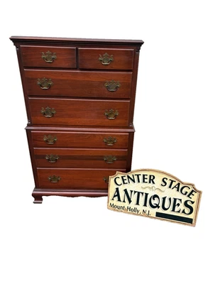 67130 Morgan Furniture Mahogany High Chest Dresser - Image 1 of 4