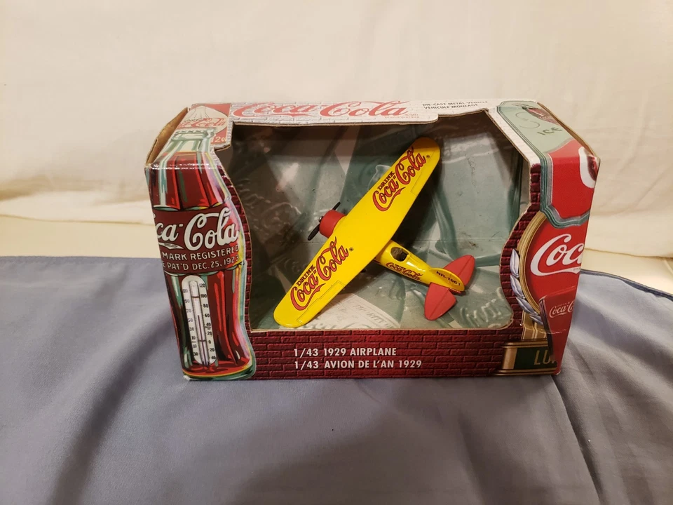 1999 ERTL Coca Cola 1929 Airplane Die Cast 1:43 scale New - Rare - Vintage - Image 1 of 4