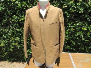Men's Size Large Issey Miyake Tan/Brown Full Zip Jacket W/ Removable Collar - Picture 1 of 10