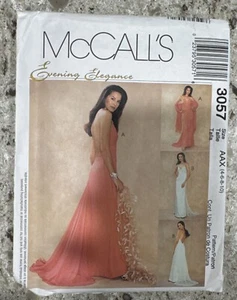 McCall's 3057 Bridal / Evening Gown Pattern Sizes 4 6 8 10 Complete Cut - Picture 1 of 3