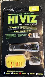 HI VIZ - HENRY RIFLE SIGHT SET - LIGHTWAVE F&R SIGHT COMBO - HHVS500 - Picture 1 of 2
