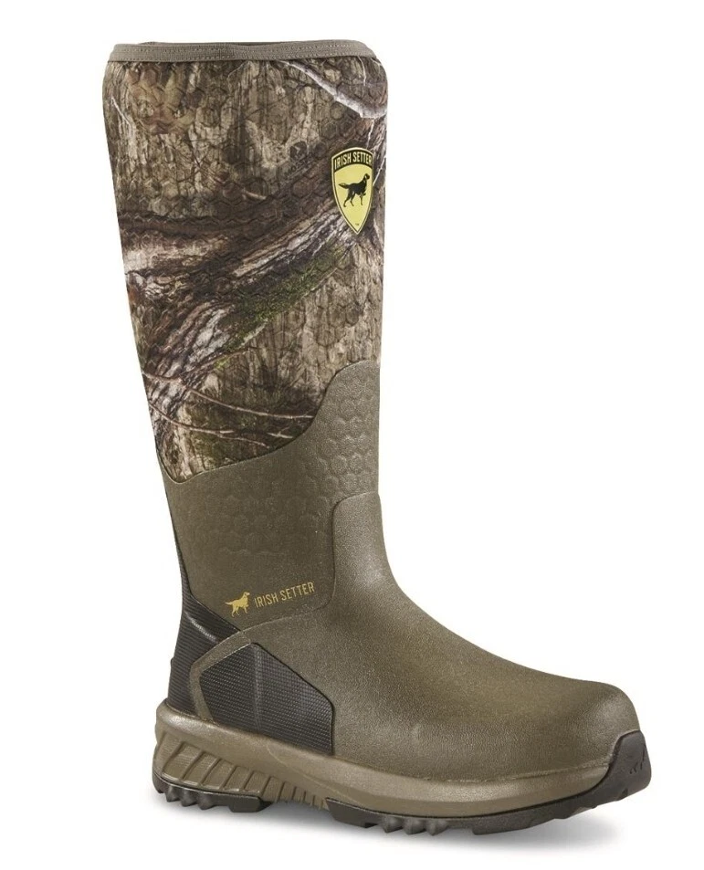 Irish Setter MudTrek 17" Waterproof Full Fit Rubber Boots (Men's 12) Mossy Oak - Image 1 of 4