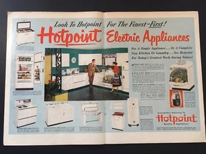 1952 Hotpoint Electric Appliances Ad Look to Hotpoint for the finest - First - Picture 1 of 1