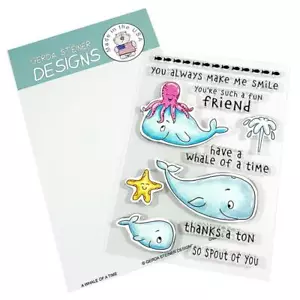Gerda Steiner Designs, A Whale of a Time 4x6 Clear Stamp Set - Picture 1 of 1