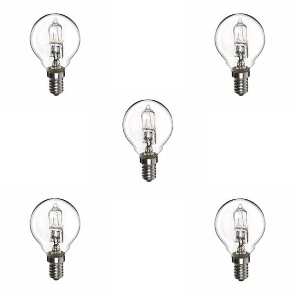 Low Energy Halogen G45 18W (equivalent to 25 watt) E14 clear 5 pack - Image 1 of 1
