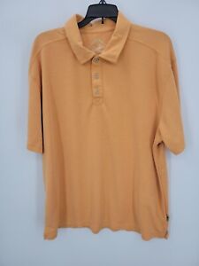 Paradise Collection Polo Shirt Mens XL Orange Modal Short Sleeve Outdoor Golf
