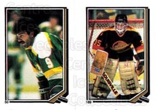 1987-88 O-Pee-Chee Stickers #050-189 Dennis Maruk, Richard Brodeur
