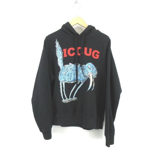 Gucci Pullover Felpa con Cappuccio 646953 XJDJN Reya Hartas ICCUG Nero S AA Usatodc0f69