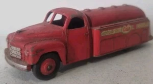 Vintage Dinky Toys 442 Studebaker Petrol Tanker Truck Esso Red Diecast Model - Picture 1 of 6
