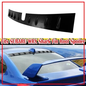 2022 Fits SUBARU WRX 5th Sedan Shark Fin Rear Window Roof Spoiler Painted #D4S - Picture 1 of 4