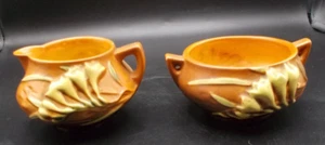 Roseville Pottery Suger and Creamer Set - Picture 1 of 10