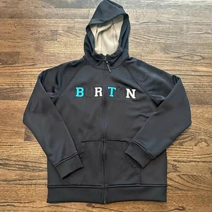 Burton Snowboard Black Full Zip Hoodie Youth Large  - Picture 1 of 4