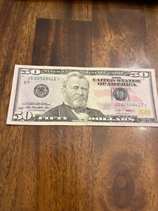 $50 Bill Star Note 2009 -- JG00509412 - Picture 1 of 3