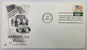 1st Day Issue Stamp & Envelope Flag & White House - Picture 1 of 2