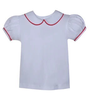 REMEMBER NGUYEN S/S Woven Blouse - White - NWT Girls 7 - Picture 1 of 1