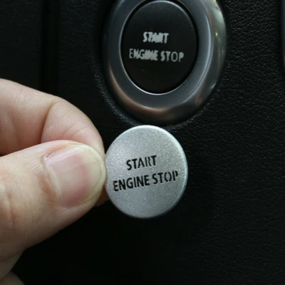 Pegatina de cubierta de botón de arranque de una tecla apta para Land Rover Discovery 4 10-2013 Foto 1 de 4