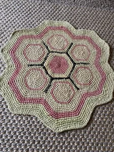 "Alfombra hecha a mano antigua/de colección de 28" - Imagen 1 de 6