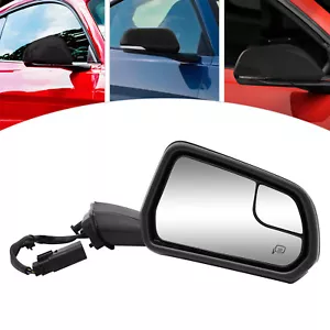 Espejos retrovisores laterales derecho pasajero para Ford Mustang 2015-2020 eléctricos plegables negros - Imagen 1 de 16