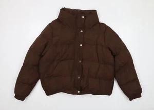Brave Soul Womens Brown Jacket Size 16 Zip - Picture 1 of 10
