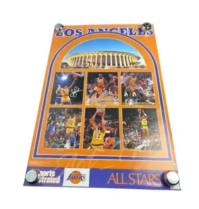 Vintage 1990 Sports Illustrated All-Stars Los Angeles Lakers 23”x35” Poster NBA - Bild 1 von 5