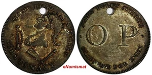 GRAN BRETAGNA GETTONE argento circa 1809 Old Price Rivolte JOHN BULL'S JUBILEE RARO (7) - Foto 1 di 3