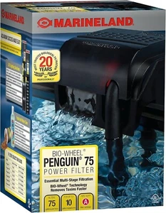 Marineland Penguin 75 GPH Bio-Wheel Power Filter, MultiStage aquarium Filtration - Picture 1 of 13