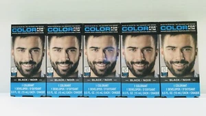 5X Pack COLOR FOR HIM BRUSH IN COLOR GEL BLACK MUSTACHE BEARD SIDEBURNS  - Picture 1 of 2