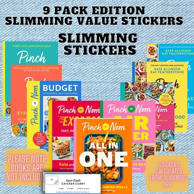 PINCH OF NOM ALL IN ONE 🆕PINCH of NOM 9 Pack of Slimming Plan Value AUFKLEBER 2024 for ALLE Bücher🆕