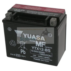 Yuasa Battery Ytx12-Bs Kle Kawasaki Versys 650 Abs 07 | 14 Without Acid Kit 0651 - Picture 1 of 1