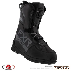 NEW FXR X-Cross Pro BOA Snowmobile Boot Black/Orange/Hivis/White/Fuchsia - Picture 1 of 3