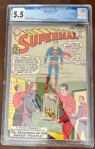Superman #158 CGC 5,5 teclas primera aplicación Flamebird y Nightwing DC aparición 1963 - Imagen 1 de 2