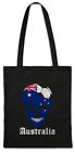 Australia Football Skull I Stofftasche Einkaufstasche australian Soccer Flag