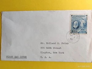 Canada FDC First Day Issue cover Alexander Graham Bell 1847-1947 Brantford on - Picture 1 of 3