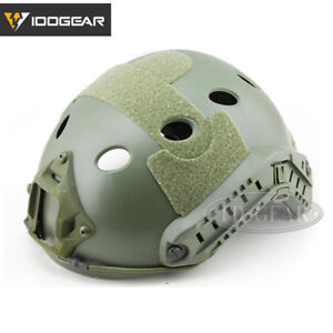 IDOGEAR Tacitcal FAST Helmet PJ Type Adjustment w/NVG Shroud Side Rail  Hunting