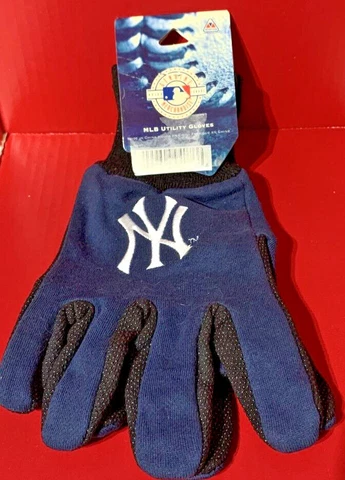 New York Yankees MLB Sport Utility Gloves, Embroidered Logos, Navy Blue/Wht NWT Cover