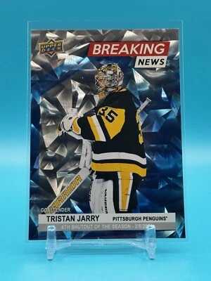 2024-25 Upper Deck Breaking News Tristan Jarry #BN-7 Pittsburgh Penguins - Image 1 of 2