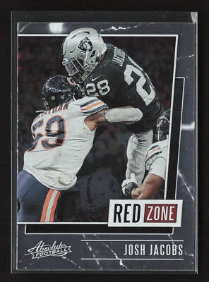 2020 Panini Absolute Red Zone #RZ-JJ Josh Jacobs Las Vegas Raiders - Image 1 of 2