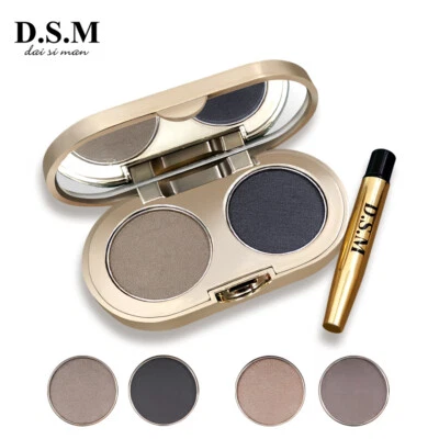 D.S.M Eyebrow Powder 2 Colors Waterproof Eye Brow Eyeshadow Palette Makeup Kit - Image 1 of 4