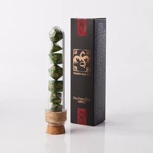 CURSE OF DARKNESS | Polyedral Dice | DICE DnD D&D RPG Potion Flask With DiceBag - Bild 1 von 2