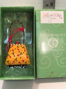LOLLYSTICKS DEPARTMENT 56 Decorative Purse Christmas Ornament NIB - Picture 1 of 5