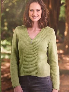 Knitting pattern LADIES SWEATER (lightweight for warmer days) - Picture 1 of 8