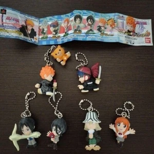 Bleach figure key chain Lot 6 set retro rare mascot Japan anime hobby m591 - Picture 1 of 16
