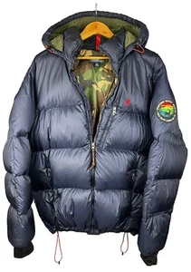 Polo Ralph Lauren Jacket Sportsman Military Army Camo 750 Down Sherpa Hooded XL - Picture 1 of 15