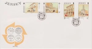 Unaddressed Jersey FDC First Day Cover 1990 Europa Post Office Buildings - Picture 1 of 1