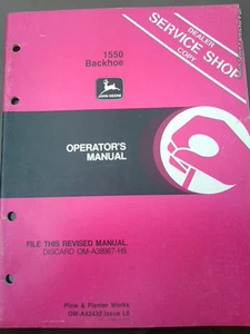 NEW JOHN DEERE JD 1550 BACKHOE OPERATORS MANUAL OMA42432L0 - Imagen 1 de 1